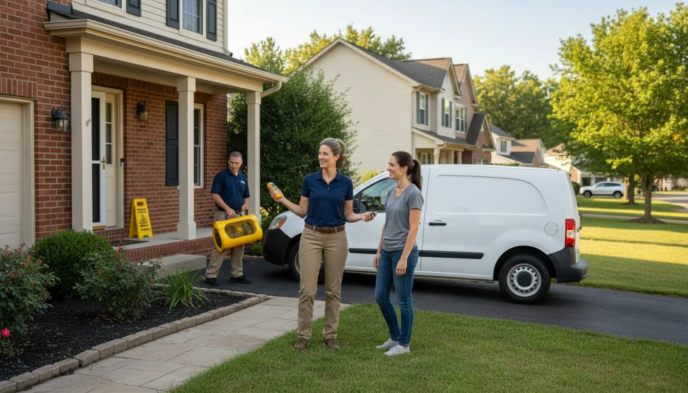 Residential water damage restoration in Foley, AL
